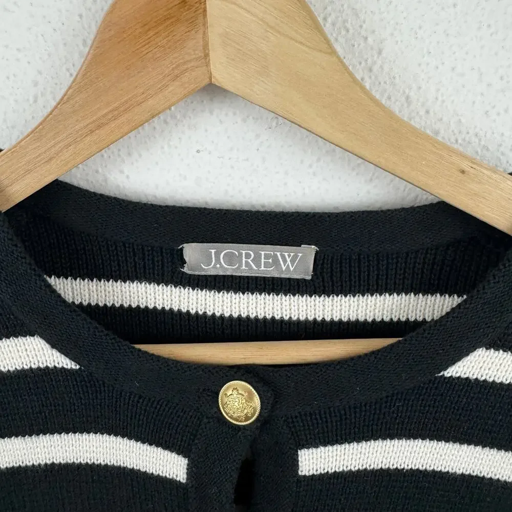 J. Crew Emilie Striped Sweater Lady Jacket